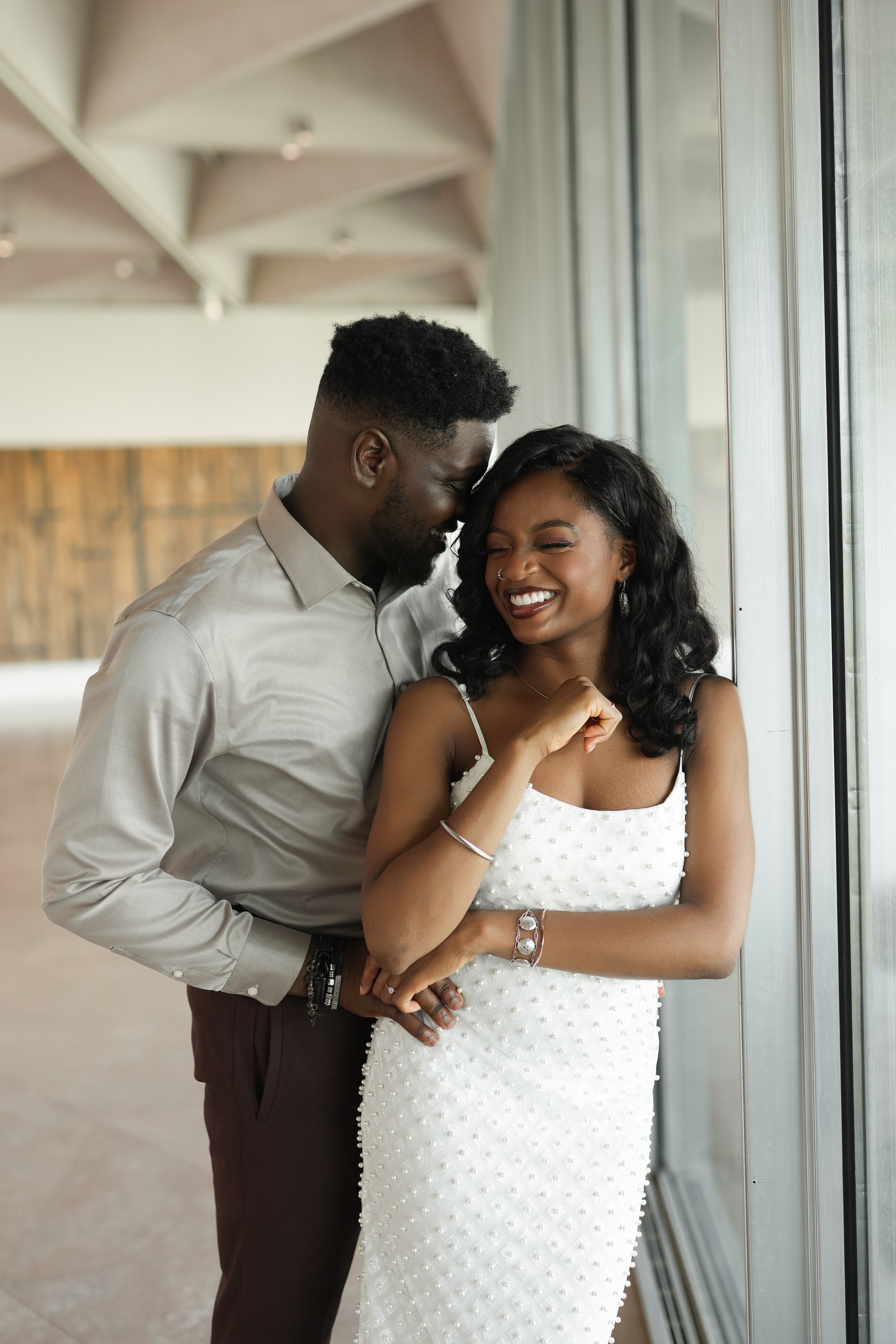 Femi and Demi engagement photo